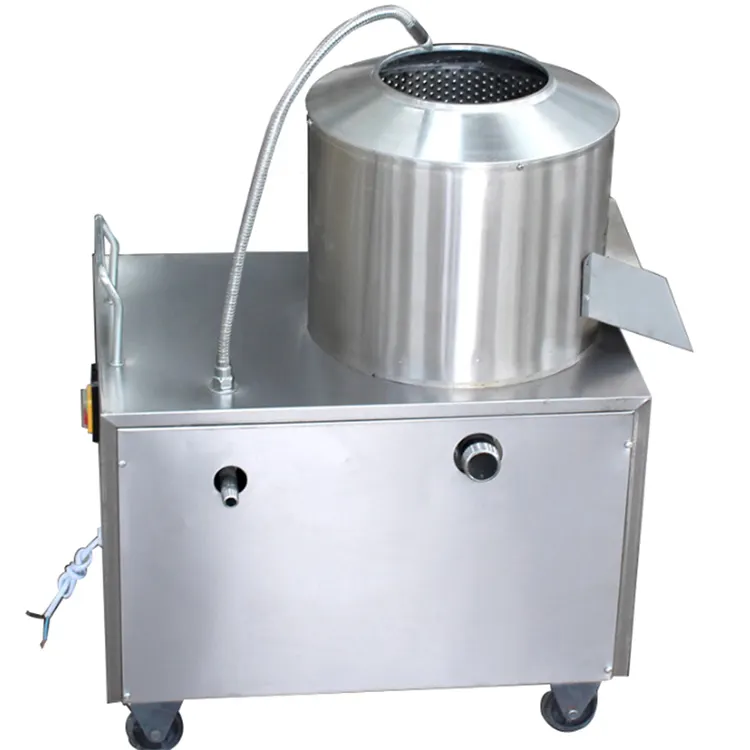 220KG / H Potato Washer 1500W Electric Potato Peeler Commercial Potato  Peeler