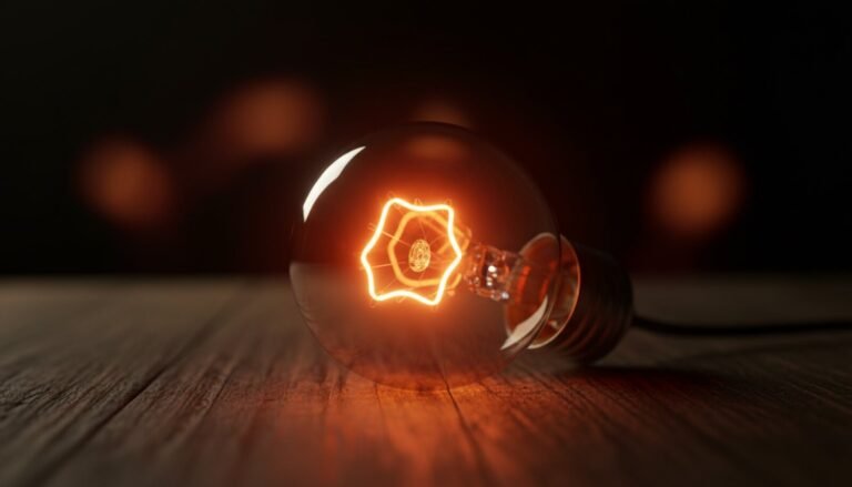 Lâmpada incandescente acesa simbolizando potência elétrica