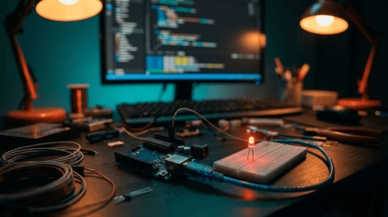 Arduino IDE na bancada