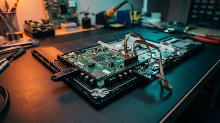 Gravando firmware na placa da TV