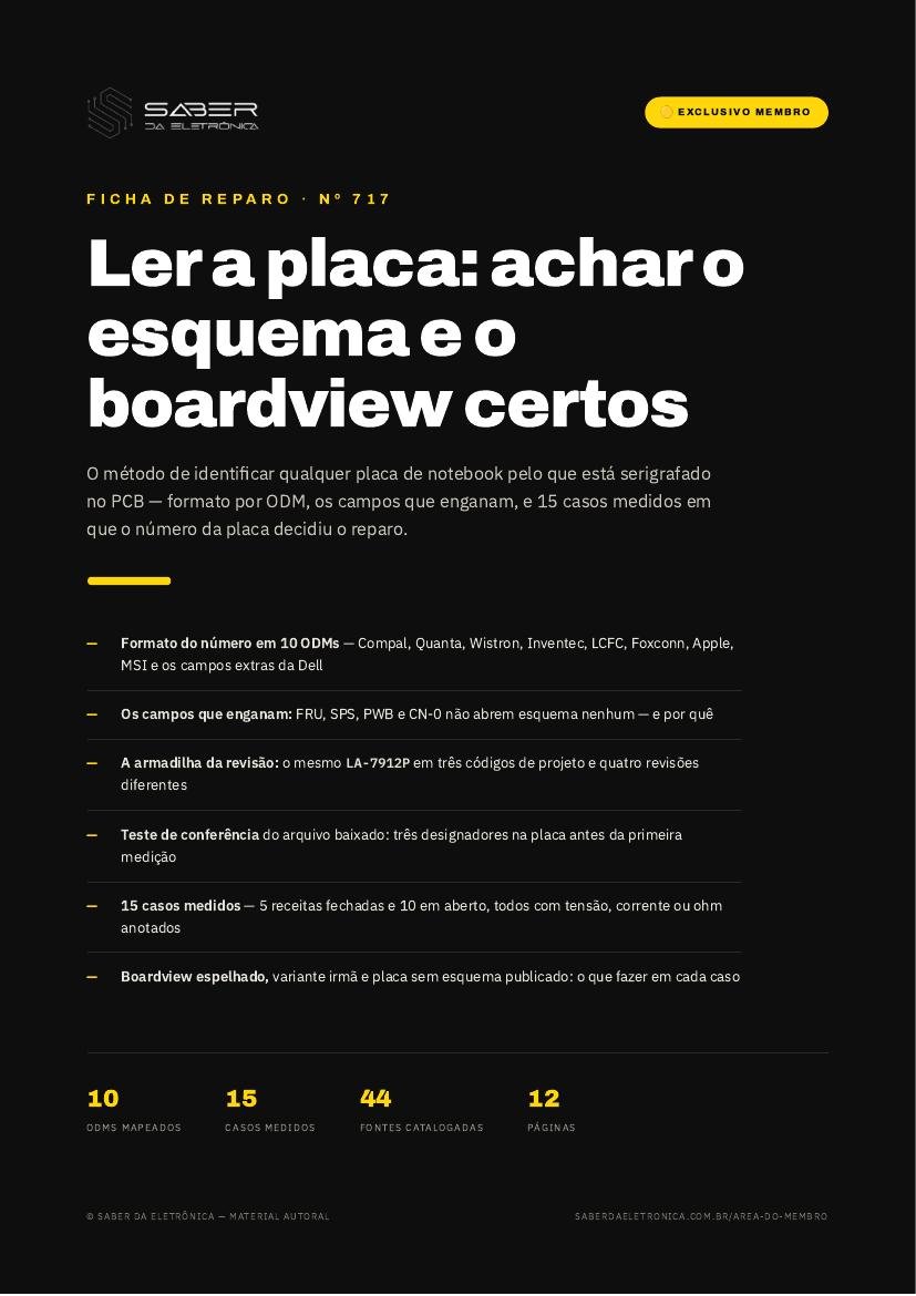 Identificar a placa e localizar esquema e boardview pelo que está impresso no PCB (método) — Ficha de Reparo da placa
