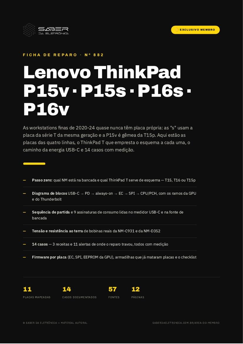 Lenovo ThinkPad P15v / P15s / P16s e P16v (workstation fina, 2020-24) — Ficha de Reparo da placa