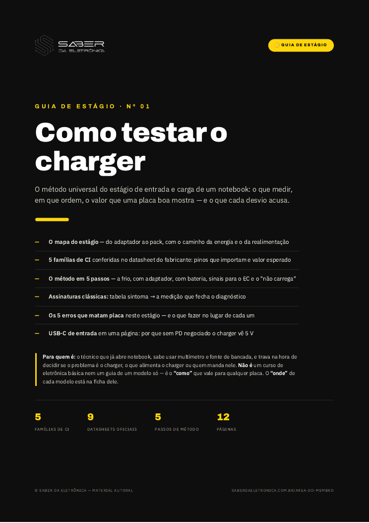 Capa: Como testar o charger de um notebook