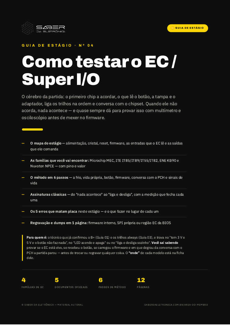 Capa: Como testar o EC / Super I/O (o cérebro da partida)